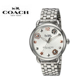 Coach Delancey White Dial Silver Steel Strap Watch for Women - 14502810 Buy Now By Coach