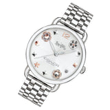 Coach Delancey White Dial Silver Steel Strap Watch for Women - 14502810 Buy Now By Coach