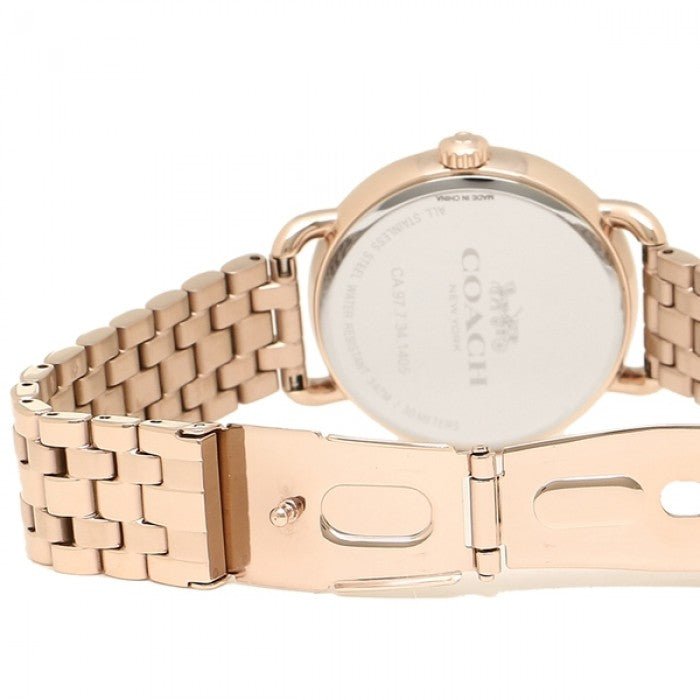 Coach Delancey White Dial Rose Gold Tone Stainless Steel Watch For Women - 14502811 Buy Now By Coach