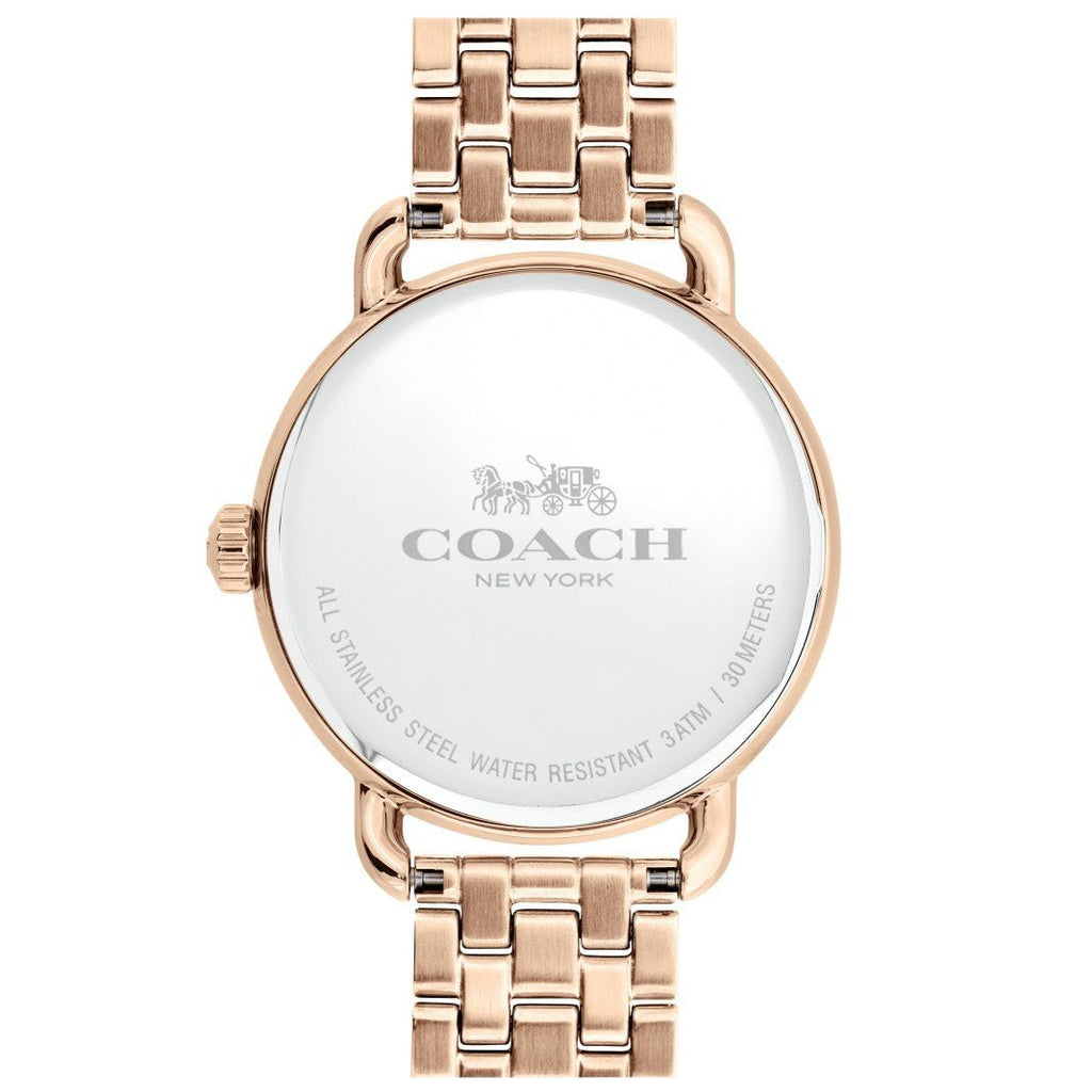 Coach Delancey White Dial Rose Gold Tone Stainless Steel Watch For Women - 14502811 Buy Now By Coach