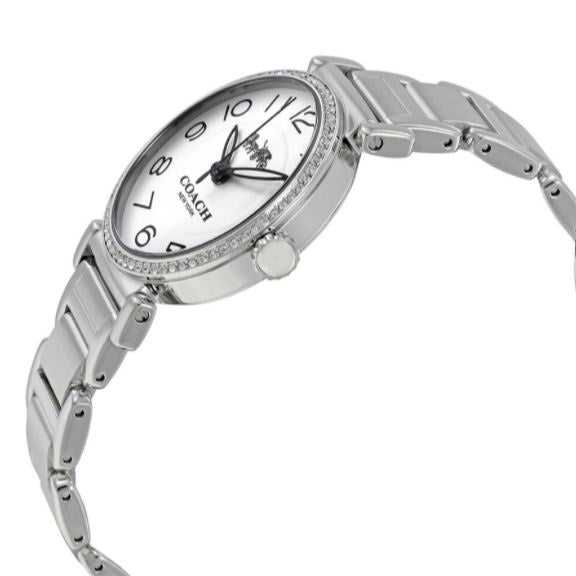 Coach Madison White Dial Silver Steel Strap Watch for Women - 14502396 Buy Now By Coach