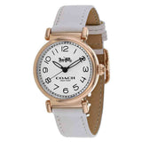 Coach Madison White Dial White Leather Strap Watch for Women - 14502401 Buy Now By Coach