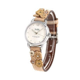 Coach Perry White Dial Brown Floral Leather Strap Watch for Women - 14502873 Buy Now By Coach