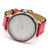 Coach Delancey White Dial Red Leather Strap Watch for Women - 14502879 Buy Now By Coach