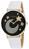 Coach Perry Black Dial White Leather Strap Watch for Women - 14503041 Buy Now By Coach