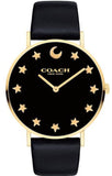 Coach Perry Black Dial Black Leather Strap Watch for Women - 14503042 Buy Now By Coach