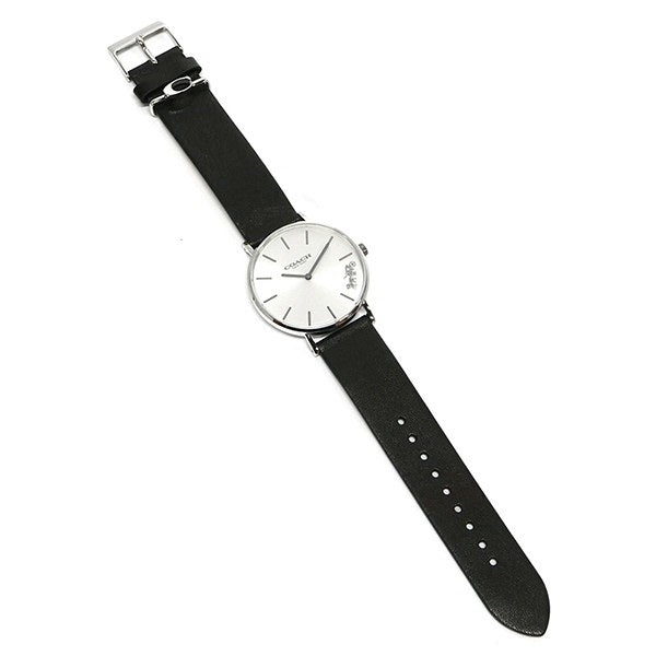 Coach Perry White Dial Black Leather Strap Watch for Women - 14503115 Buy Now By Coach