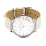 Coach Perry White Dial White Leather Strap Watch for Women - 14503117 Buy Now By Coach