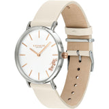 Coach Perry White Dial White Leather Strap Watch for Women - 14503117 Buy Now By Coach