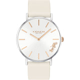 Coach Perry White Dial White Leather Strap Watch for Women - 14503117 Buy Now By Coach