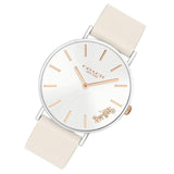 Coach Perry White Dial White Leather Strap Watch for Women - 14503117 Buy Now By Coach
