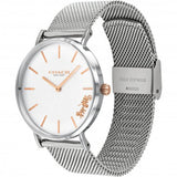 Coach Perry White Dial Silver Mesh Bracelet Watch for Women - 14503124 Buy Now By Coach