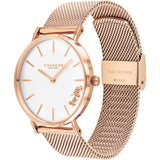 Coach Perry White Rose Gold Mesh Bracelet Watch for Women - 14503126 Buy Now By Coach