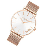 Coach Perry White Rose Gold Mesh Bracelet Watch for Women - 14503126 Buy Now By Coach