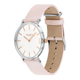 Coach Perry White Dial Pink Leather Strap Watch for Women - 14503128 Buy Now By Coach