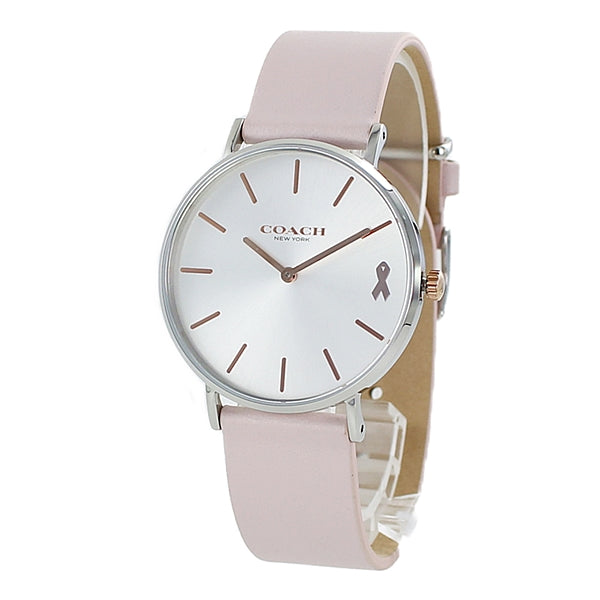 Coach Perry White Dial Pink Leather Strap Watch for Women - 14503118 Buy Now By Coach