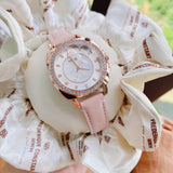 Coach Boyfriend Mother of Pearl White Dial Pink Leather Strap Watch for Women - 14503151 Buy Now By Coach