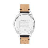 Coach Boyfriend Silver Dial Black Leather Strap Watch for Women - 14503152 Buy Now By Coach