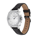 Coach Boyfriend Silver Dial Black Leather Strap Watch for Women - 14503152 Buy Now By Coach