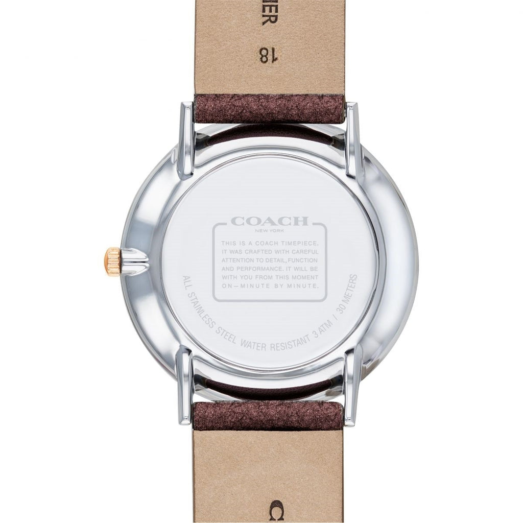 Coach Perry White Dial Brown Leather Strap Watch for Women - 14503154 Buy Now By Coach