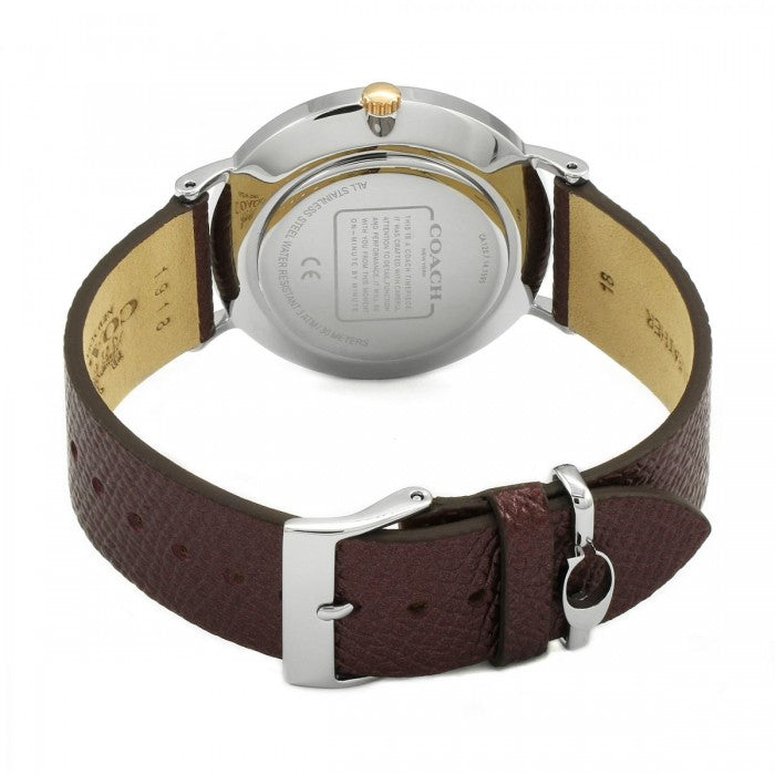 Coach Perry White Dial Brown Leather Strap Watch for Women - 14503154 Buy Now By Coach