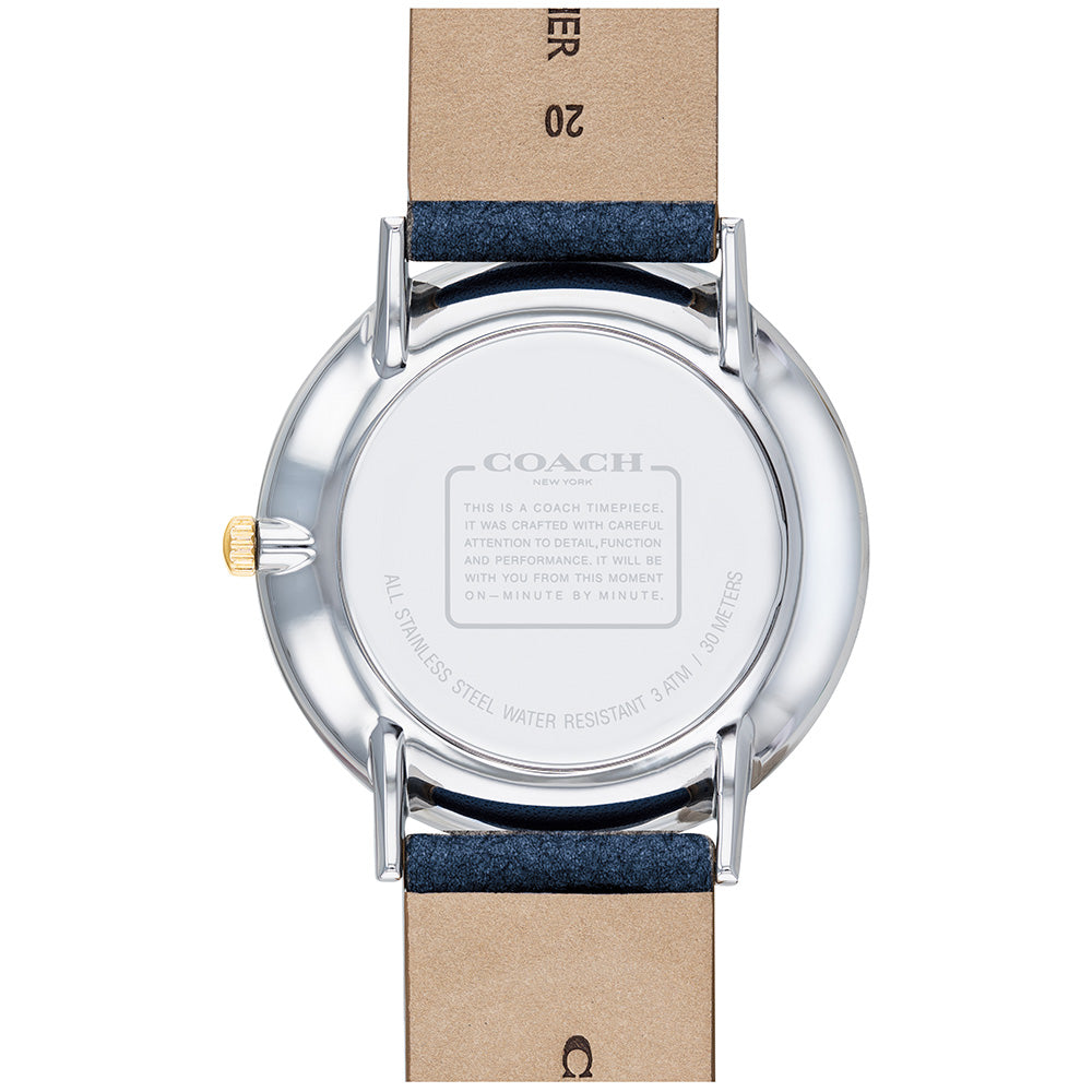 Coach Perry White Dial Blue Leather Strap Watch for Women - 14503156 Buy Now By Coach