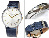 Coach Perry White Dial Blue Leather Strap Watch for Women - 14503156 Buy Now By Coach