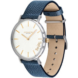 Coach Perry White Dial Blue Leather Strap Watch for Women - 14503156 Buy Now By Coach