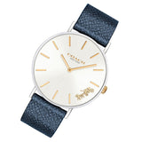 Coach Perry White Dial Blue Leather Strap Watch for Women - 14503156 Buy Now By Coach