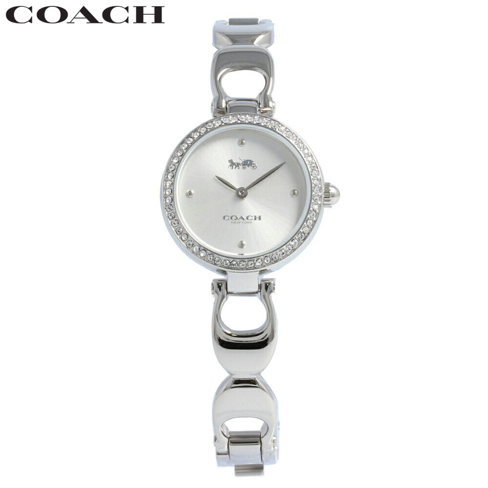 Coach Park Crystals Silver Dial Silver Steel Strap Watch for Women - 14503170 Buy Now By Coach