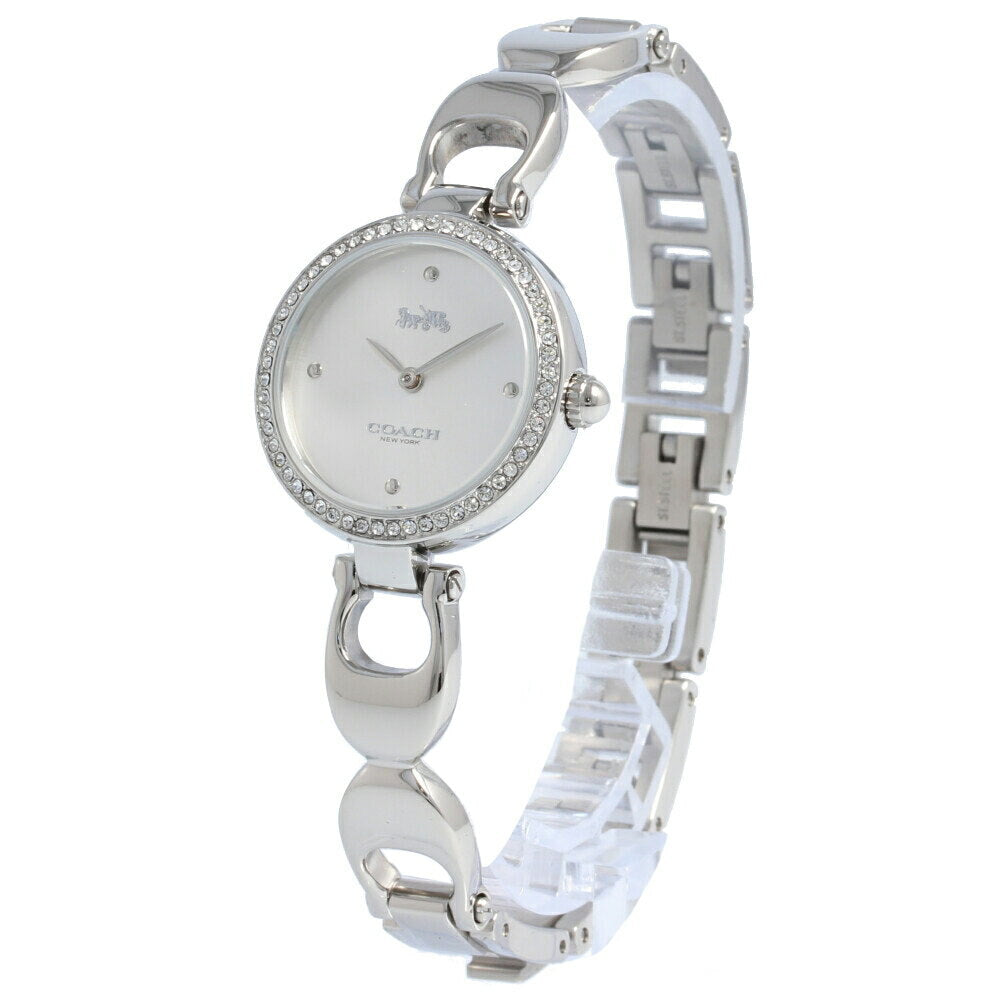 Coach Park Crystals Silver Dial Silver Steel Strap Watch for Women - 14503170 Buy Now By Coach