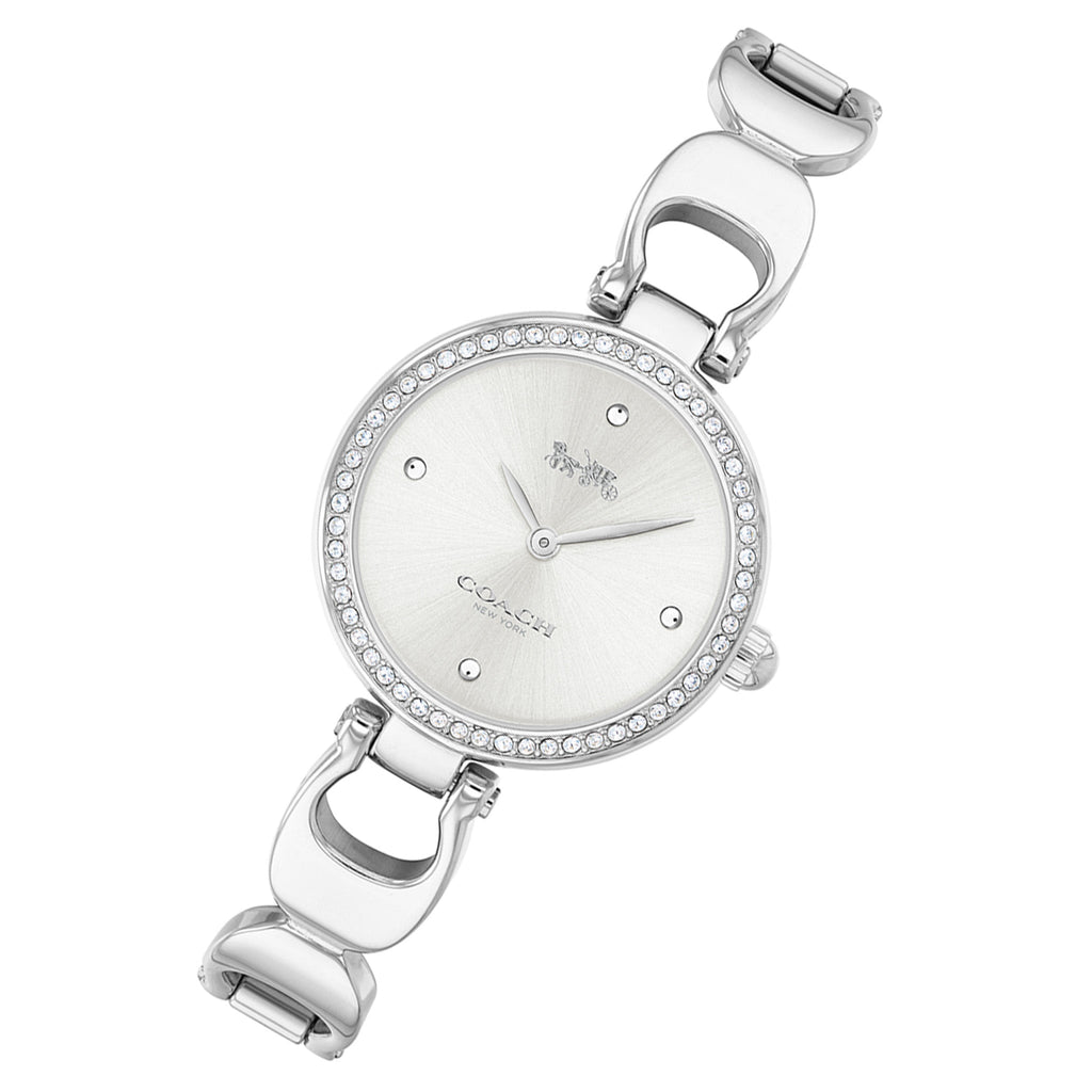 Coach Park Crystals Silver Dial Silver Steel Strap Watch for Women - 14503170 Buy Now By Coach