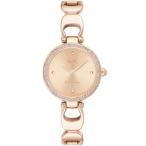 Coach Park Signature Rose Gold Dial Rose Gold Steel Strap Watch for Women - 14503172 Buy Now By Coach