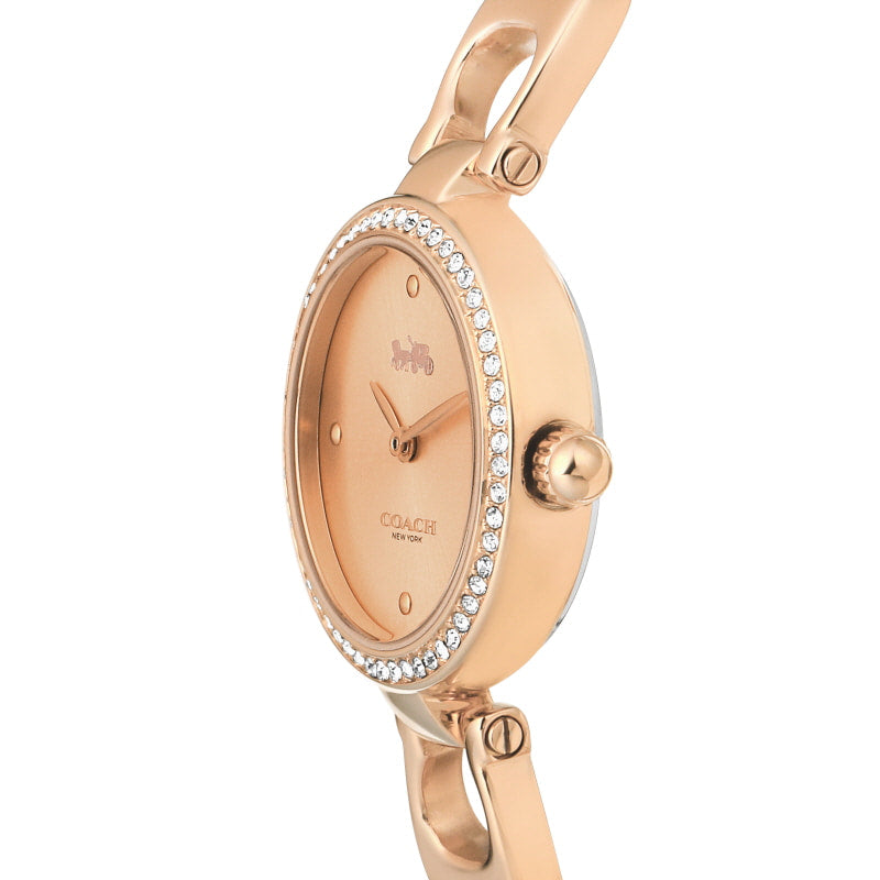 Coach Park Signature Rose Gold Dial Rose Gold Steel Strap Watch for Women - 14503172 Buy Now By Coach