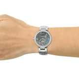 Coach Park Mother of Pearl Blue Dial Silver Steel Strap Watch for Women - 14503224 Buy Now By Coach