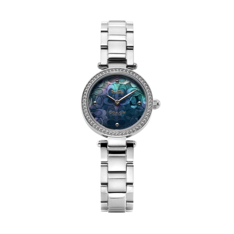 Coach Park Mother of Pearl Blue Dial Silver Steel Strap Watch for Women - 14503224 Buy Now By Coach