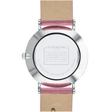 Coach Perry Mother of Pearl White Dial Pink Leather Strap Watch for Women - 14503243 Buy Now By Coach