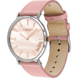 Coach Perry Mother of Pearl Pink Dial Pink Leather Strap Watch for Women - 14503244 Buy Now By Coach