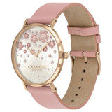 Coach Perry Silver Dial Pink Leather Strap Watch For Women - 14503325 Buy Now By Coach