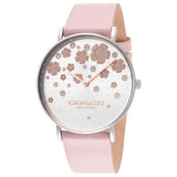 Coach Perry Silver Dial Pink Leather Strap Watch For Women - 14503325 Buy Now By Coach