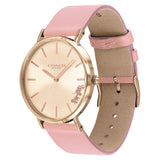 Coach Delancey Gold Dial Pink Leather Strap Watch for Women - 14503332 Buy Now By Coach