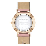 Coach Delancey Gold Dial Pink Leather Strap Watch for Women - 14503332 Buy Now By Coach