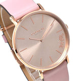 Coach Perry Rose Gold Dial Pink Leather Strap Watch for Women - 14503332-C Buy Now By Coach