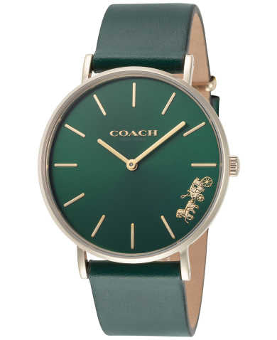 Coach Green Dial Green Leather Strap Watch for Women - 14503383 Buy Now By Coach