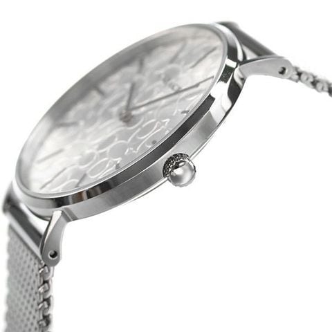 Coach Perry Quartz Silver Dial Silver Mesh Bracelet Watch for Women - 14503384 Buy Now By Coach