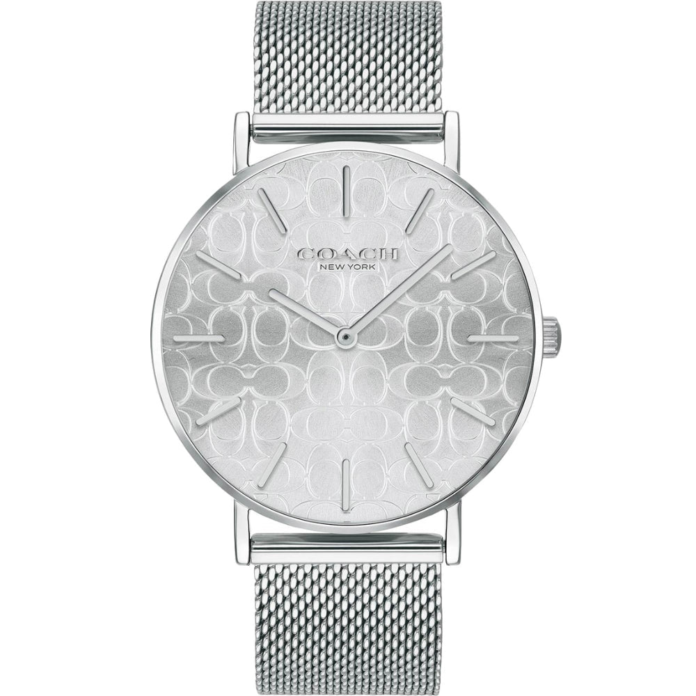 Coach Perry Quartz Silver Dial Silver Mesh Bracelet Watch for Women - 14503384 Buy Now By Coach