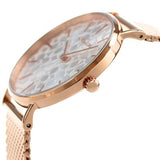 Coach Perry Silver Dial Rose Gold Mesh Bracelet Watch for Women - 14503386 Buy Now By Coach