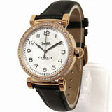 Coach Madison White Dial Black Leather Strap Watch for Women - 14503396 Buy Now By Coach