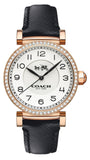 Coach Madison White Dial Black Leather Strap Watch for Women - 14503396 Buy Now By Coach
