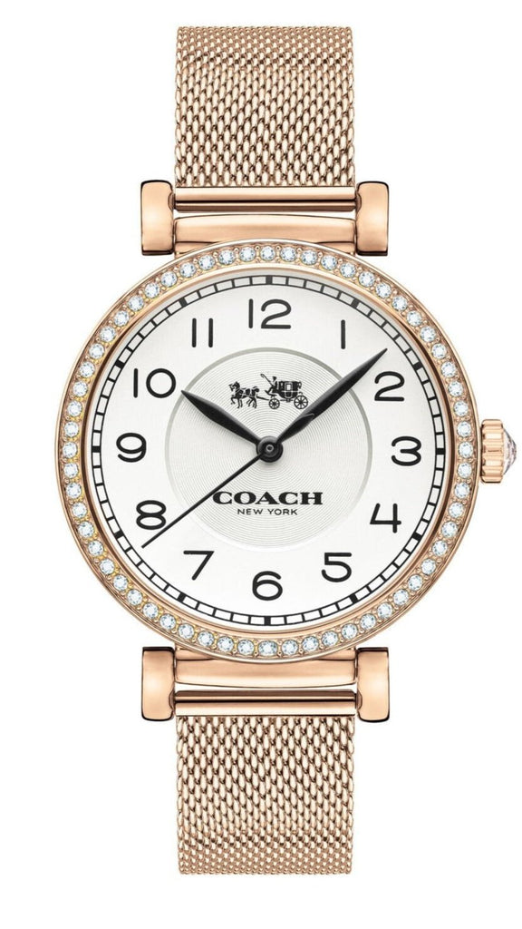 Coach Madison White Dial Rose Gold Mesh Bracelet Watch for Women - 14503398 Buy Now By Coach
